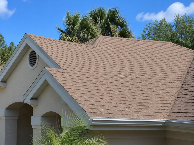 Same roof clean and algae-free after soft wash cleaning in Dunedin, FL